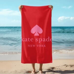 Kate Spade Red and Pink Towel